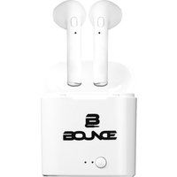 bounce clef series bo-1111-wt wireless bluetooth earphones - white white