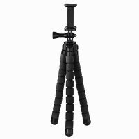 tripode hama flex 26 cm para smartphone y gopro patas flexibles 300 g maximo