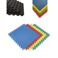 jardin202 - esterilla puzzle para suelos de gimnasio y fitness  proteccion de goma 60x60 cm  colchoneta antideslizante