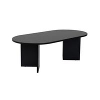 mesa de centro ovalada arline negro
