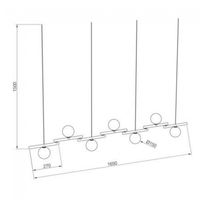 lampara colgante zen 7 luces