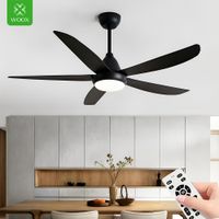 ventilador de techo retractil grande de 137 cm 54 con luz y control remoto ventilador de techo con luz de 57 w para 15-20 m motor de cc de cobre silencioso de alta calidad woox velocidad del