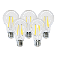 aigostar bombilla led e27 filamento retro vintage 4w equivalente a 40w blanco frio 6500k 470 lumenes angulo de apertura 360 no regulable 5 unidades