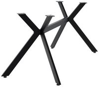 patas para mesa cascada metal negro 93x155x72 cm clp