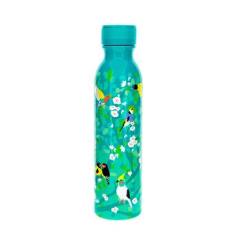 Botella termo 75 cl  multicolor silicona  28 x  6.8 cm x 7 cm