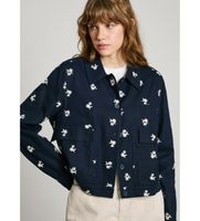pepe jeans para mujer pl402529 cazadora georgina marino s casual viscosa