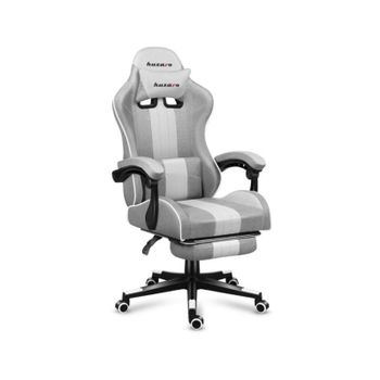 Silla gaming Huzaro FORCE 4.7 gris respaldo acolchado reposabrazos ajustables