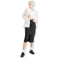 only falda noos bianca midi skirt - washed black para mujer
