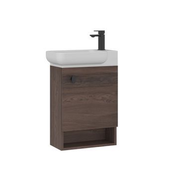 Mueble Para Lavabo  - 53 X 33 X 75 Cm - Nogal Oscuro