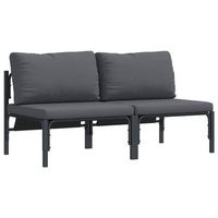 muebles de exterior 2 pieza antracita 80 x 80 x 71 cm acero vidaxl