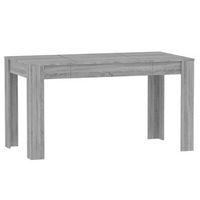 mesa de comedor - mesa de cocina madera contrachapada gris sonoma 140x745x76 cm