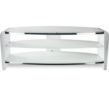 ALPHASON Francium 1400 TV Stand - White, White