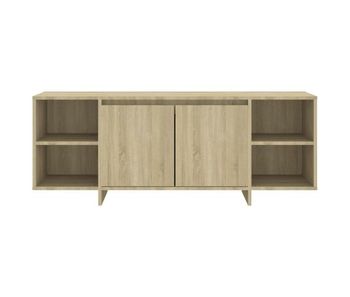 Mueble tv dahl 2 puertas + 4 compartimentos roble 40x130x35 cm