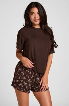 Hunkemöller Conjunto Pijama Loose Marrón