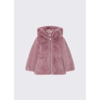 liu jo abrigo chaqueton en teddy con capucha para nina