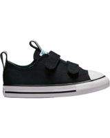 de converse zapatillas converse chuck taylor all star de lona con velcro negras para ninos negro