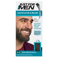 just for men moustache  beard dark brown - black hair dye m-45