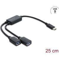hub delock 2 puertos 5 gbits 64373 usb-c
