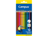 lapices de colores - campus 080564 12 colores minas gruesas y duraderas multicolor