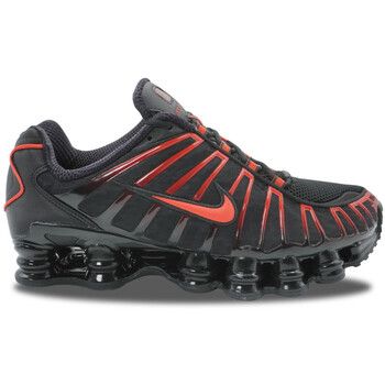 Nike Deportivas Moda Shox TL Black Light Crimson para hombre
