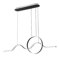 colgante year negro 177w 3000-4000-6000k 15756lm cluz ambiente remoto y regintensidad regx120x15cm