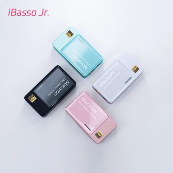 IBasso Jr.Macaron HIFI DAC USB Portátil, Amplificador de Auriculares, Chipset Dual CS43131, Decodificador, 4.4mm/3.5mm PCM