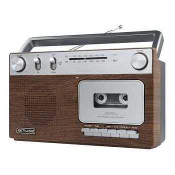 Radio FM Casete Muse M-152 WS Portátil con Micrófono