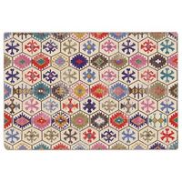 vidaxl alfombra lavable multicolor 190x300 cm