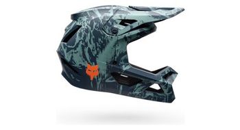 Casco integral fox rampage image print azul
