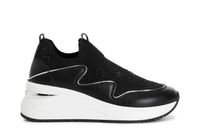 slip-on de tejido y piel revestida black 38