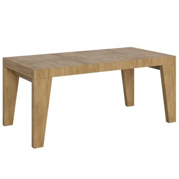 Mesa extensible 90x180/440 cm efecto madera roble natural