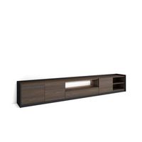 mueble tv coin-02 con almacenaje y luz led regulable
