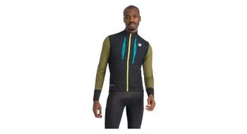 Chaqueta de manga larga sportful supergiara hombre negro verde azul