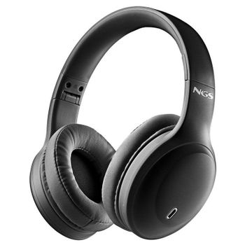 Auriculares NGS Artica Glacier inalámbricos Bluetooth con batería extraíble y modo gaming negros