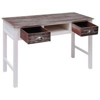 escritorio  mesa de trabajo de madera marron 110x45x76 cm
