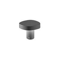 zafferano ciottolo - baliza led exterior ip54 7w 3000k diseno moderno en aluminio para jardines y caminos - 10 cm corten