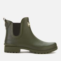 barbour womens wilton chelsea wellies - olive - uk 5