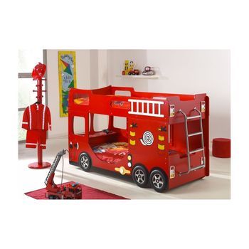 Vipack Funbeds, Chimenea, Litera Y Mdf Rojo, Rojo, 211 X 96 X 130 Cm