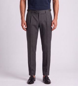 Berwich para hombre. bn7000x Pantalón Retrolong gris (54), Casual, Clásico, Poliéster