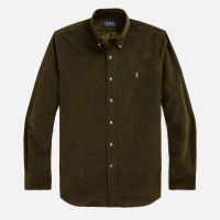 polo ralph lauren custom-fit cotton-corduroy shirt - xl
