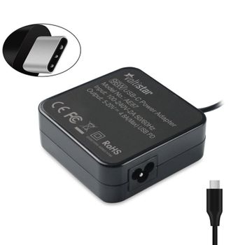 Voltistar Cargador para Portátil Apple Macbook Air Pro iPad USB-C 96W Negro