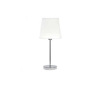 Lampara sobremesa metal color cromo serie maldã­vas 20cm