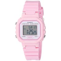 reloj casio digital mujer la-20wh-4a1 color rosa alarma y luz led