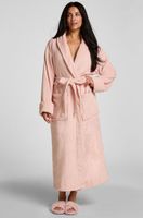 hunkemoller albornoz de tejido polar suave rosa