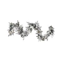 guirnalda de navidad blanco material sintetico led 180 cm plastico decoracion artificial sundo
