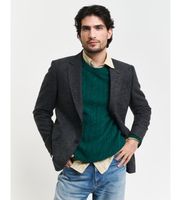 gant para hombre 7706296 americana de traje slim fit donegal gris oscuro 50 casual lana