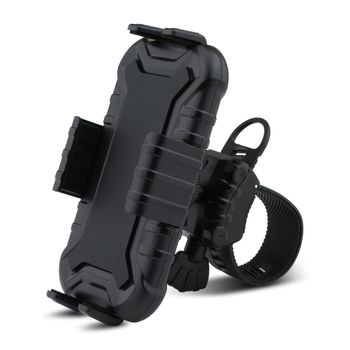 TEMCO Soporte de teléfono para bicicleta, Rotación ajustable de 360 grados, soporte de garras estirable, se adapta al manillar de bicicleta, motocicleta, Compatible con IPhone, Xiaomi, Redmi, Honor,