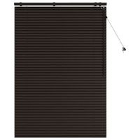 persiana veneciana marron oscuro 115 x 160 cm 35 mm vidaxl