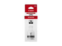 botella de tinta - canon gi-56pgbk 6000 paginas impresion negro