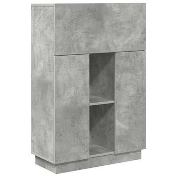 Escritorio Gris Concreto 71.5 X 31.5 X 106.5 Cm Vidaxl